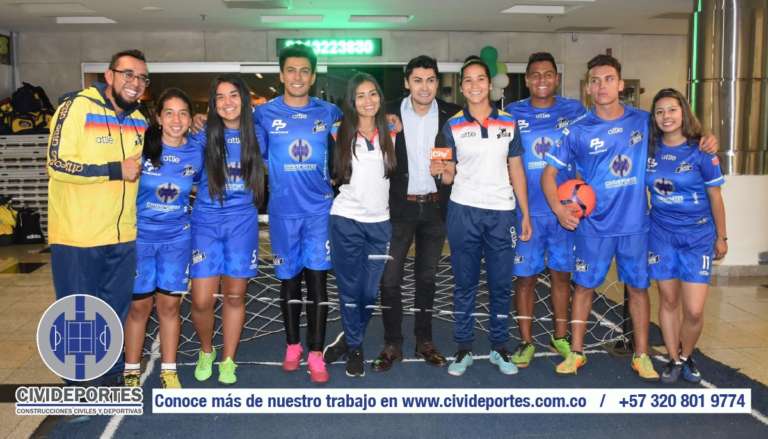 Civideportes, patrocinador oficial de la Selección Colombia de Fútbol Tenis en el Campeonato Mundial